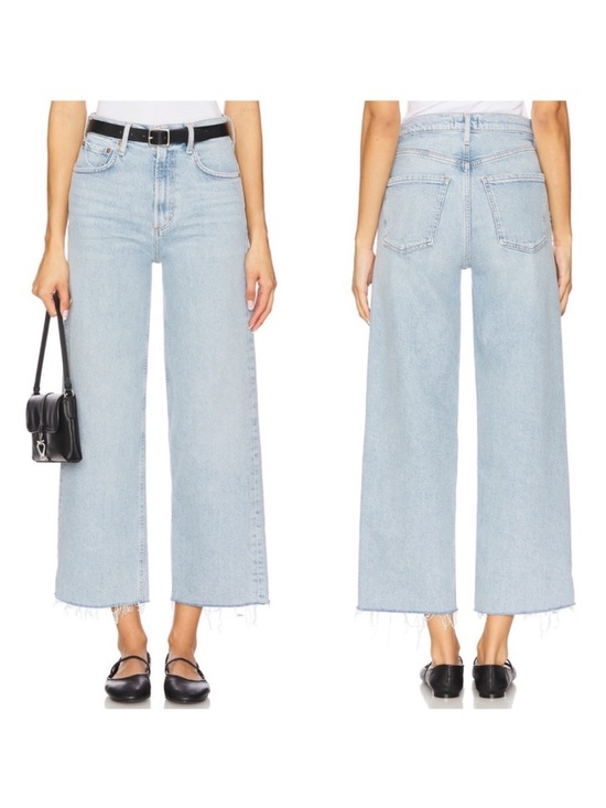 Agolde Denim - Agolde Ren High Rise Wide Leg Jeans in Beam 26